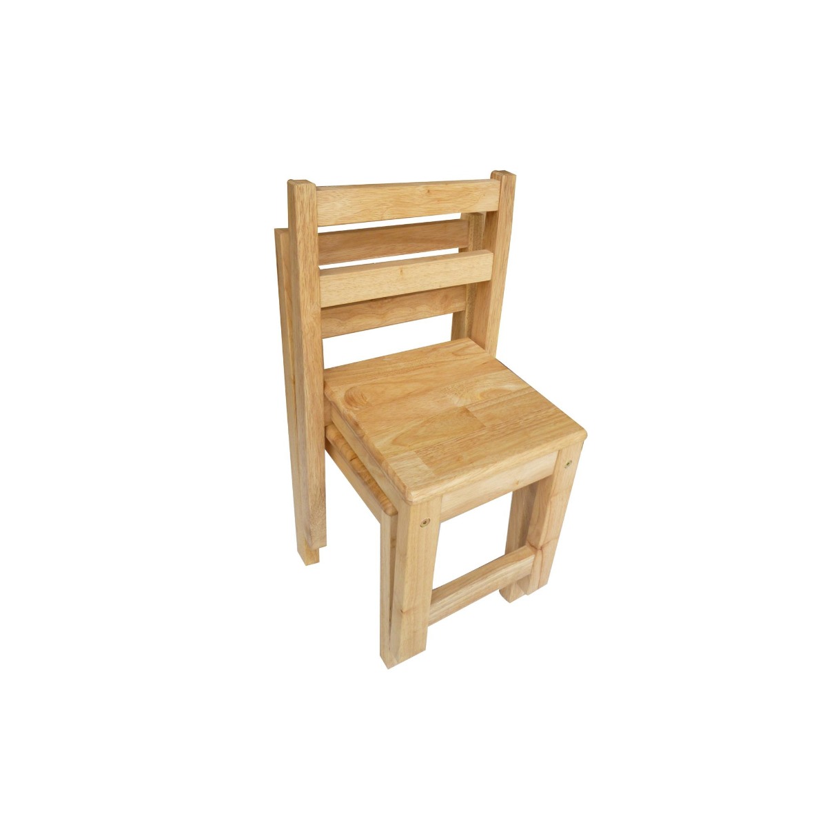 041.1_4 Rubberwood Standard Chairs - Image 1