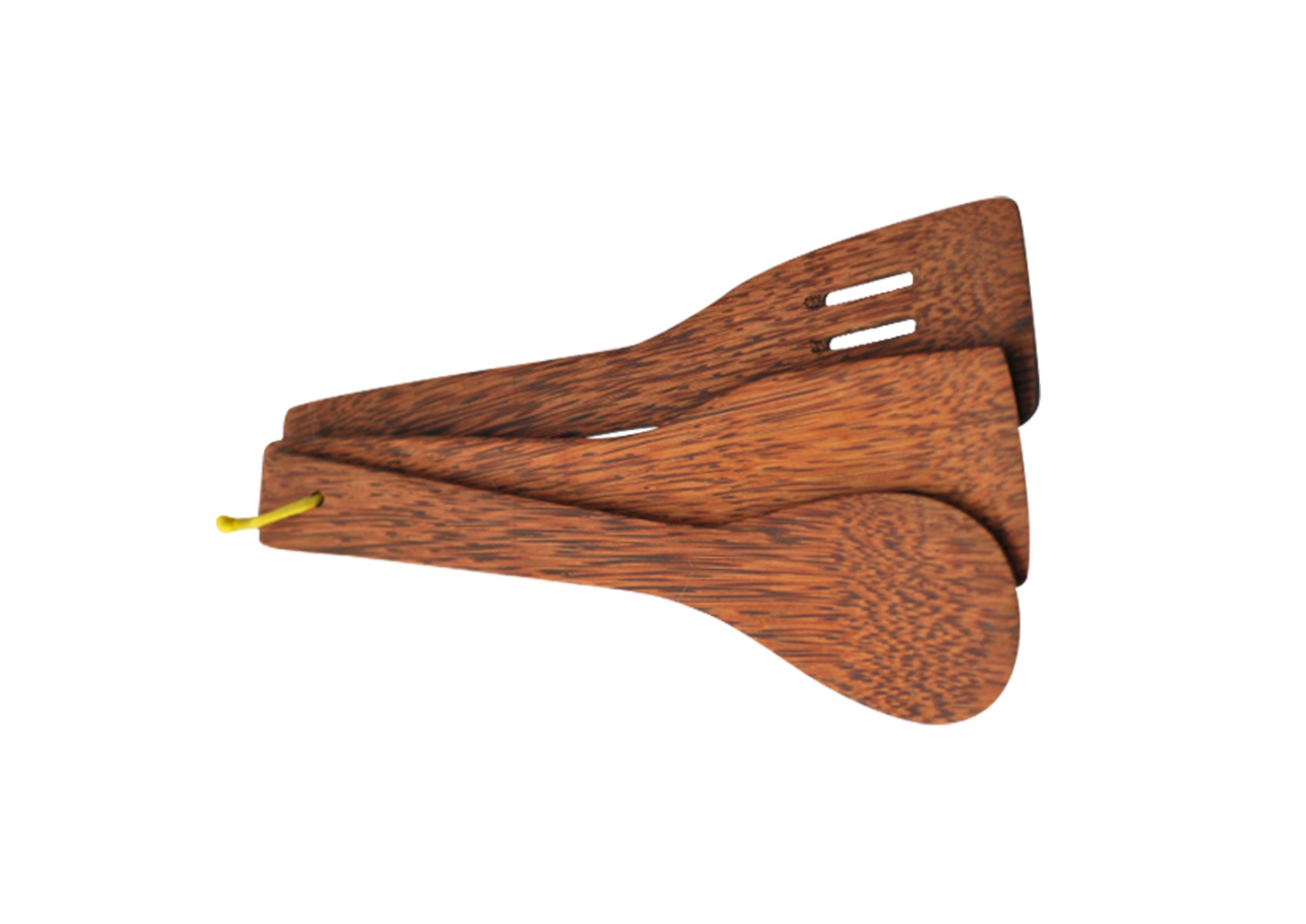 706_10 3pcs Coconut wooden Utensil Set Home Dinning Natural - Image 1