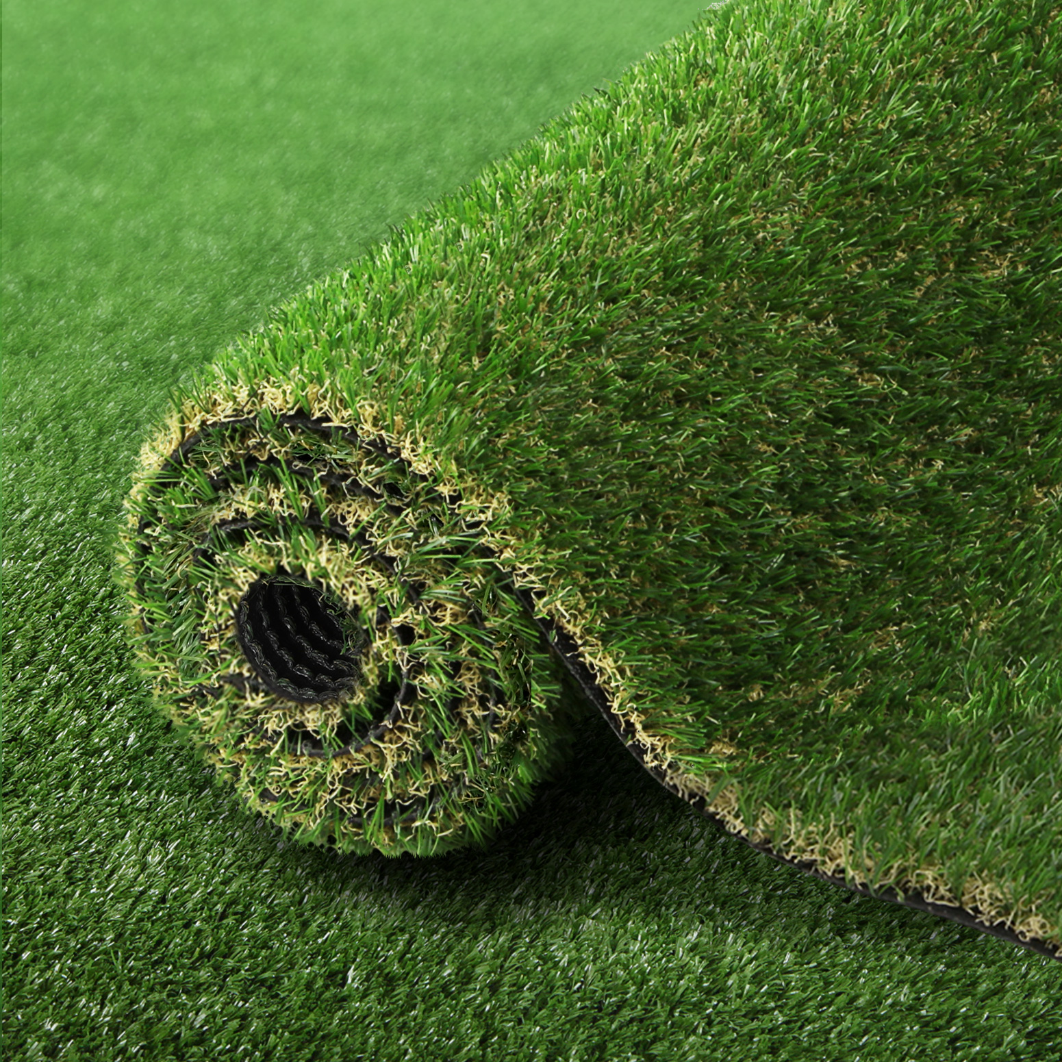 AR-GRASS-SILK-30-1005-BK-172472-06 Prime Turf Artificial Grass 30mm 2mx5m 50SQM Synthetic Fake Lawn Turf Plastic Plant 4-coloured - Image 1