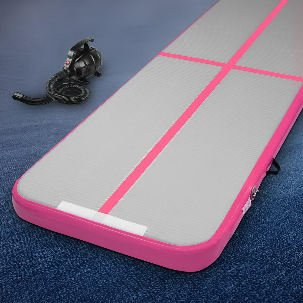 ATM-3-1-01M-PK-AP1-202502281200-00 Everfit GoFun 3X1M Inflatable Air Track Mat with Pump Tumbling Gymnastics Pink - Image 1