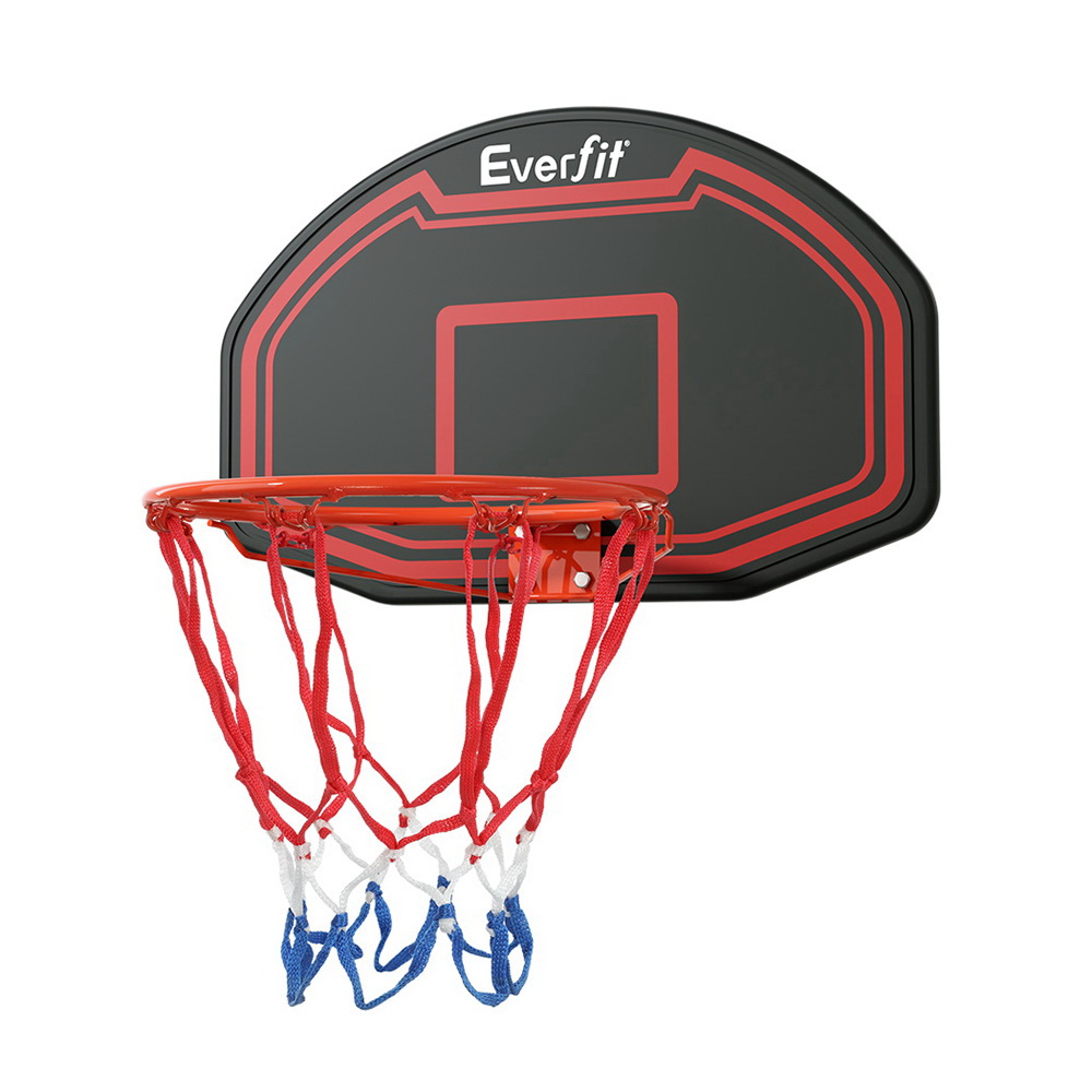 BAS-HOOP-D38-BK-139211-00 Everfit 38" Basketball Hoop Backboard Door Wall Mounted Ring Net Sports Kids - Image 1