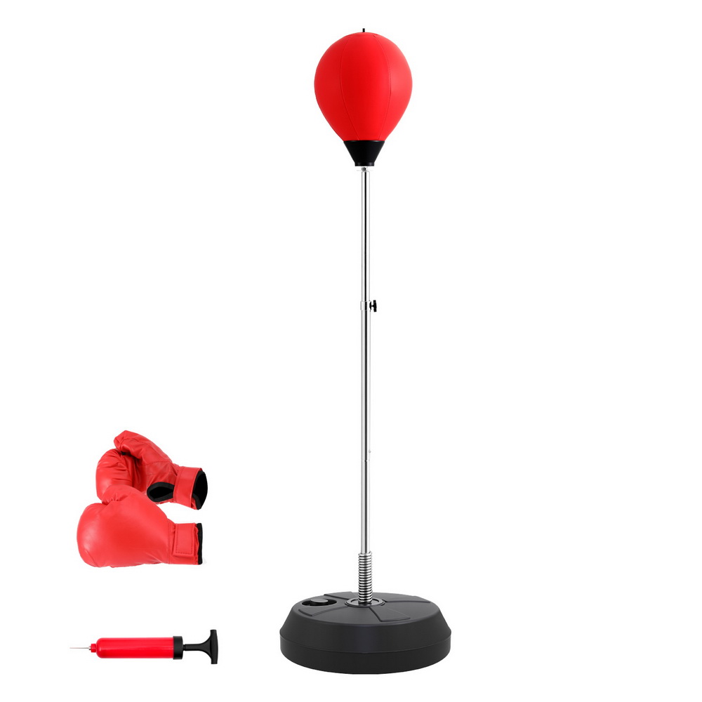BOXING-A-150-RD-202506241800-00 Everfit Adult Punching Bag Stand 150cm Adjustable Freestanding with Gloves and Pump - Image 1
