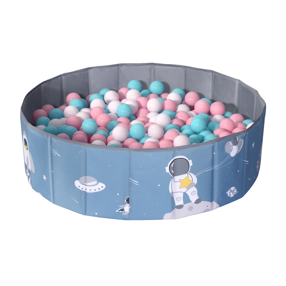 BPOOL-B-814-BU-150717-00 Keezi Kids Ball Pool Pit Toddler Play Foldable Child Playhouse Storage Bag Blue - Image 1