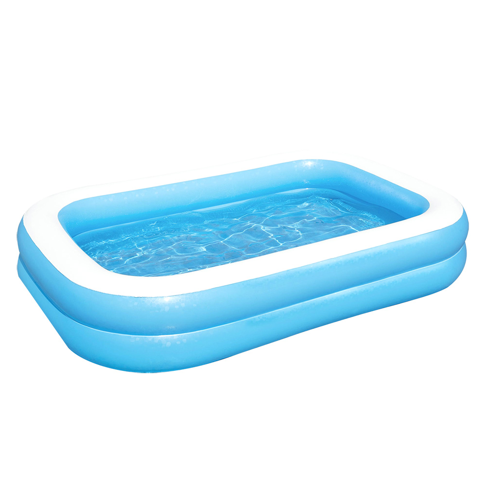 BW-POOL-KID-SQ-54006-13983-00 Bestway Kids Pool 262x175x51cm Inflatable Above Ground Swimming Pools 778L - Image 1