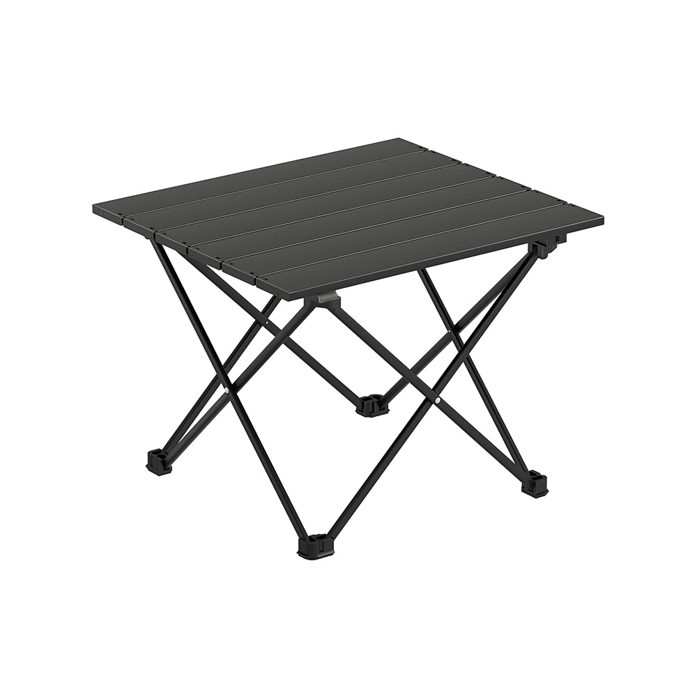 CAMP-C-T-ALUM-40-91840-00 Weisshorn Folding Camping Table 40CM Roll Up Outdoor Picnic BBQ Aluminium Desk - Image 1
