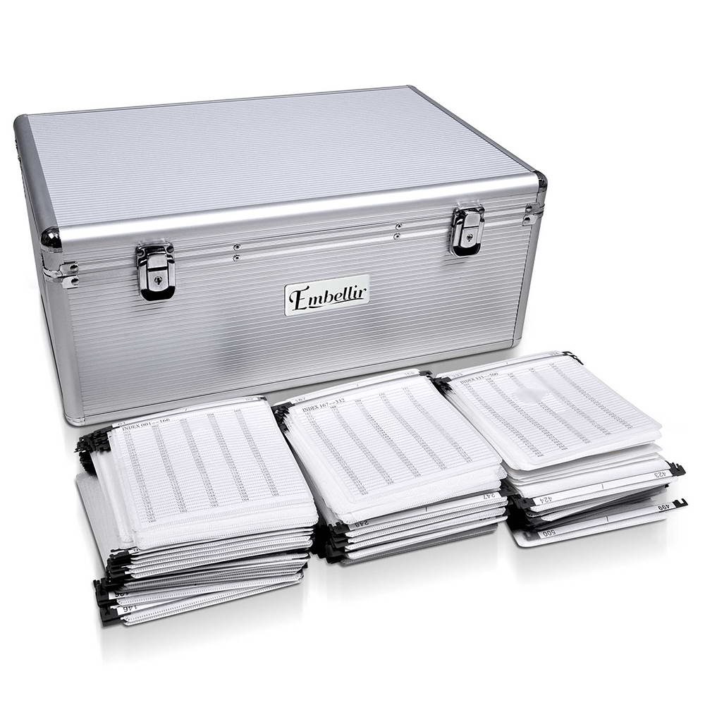 CASE-CD-500-SL-1893-00 Embellir CD Case DVD Cases Storage Box 500 Discs Aluminium Case DVD Folders - Image 1