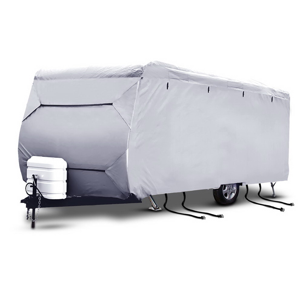 COVER-CV-DCS-L-00 Weisshorn 20-22ft Caravan Cover Campervan 4 Layer UV Water Resistant - Image 1