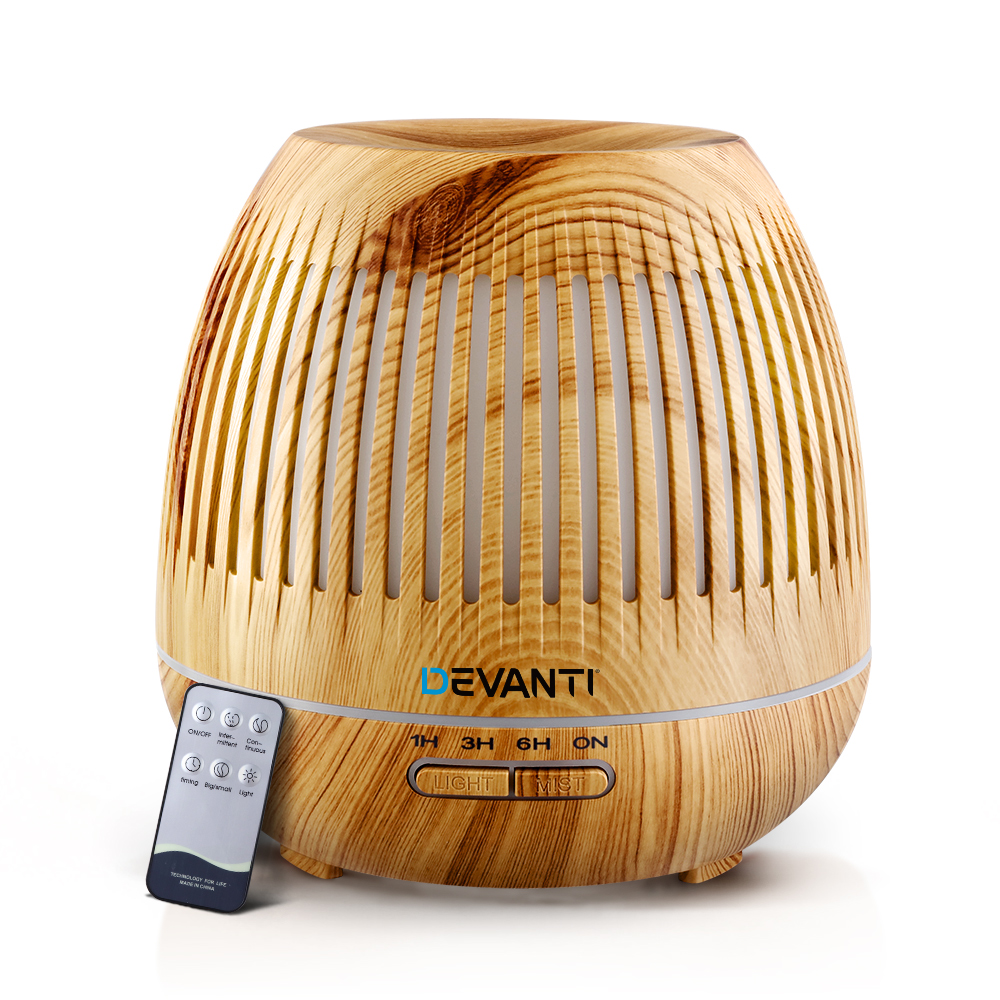 DIFF-YX130-LW-00 Devanti Aroma Diffuser Aromatherapy Humidifier 400ml - Image 1