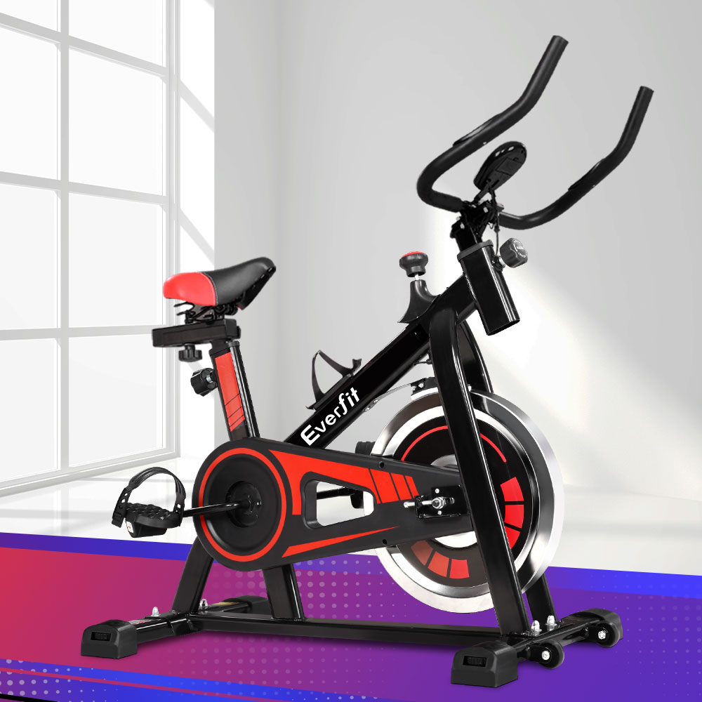 EB-A-SPIN-02-BK-202502281034-00 Everfit Spin Bike Exercise Bike Flywheel Cycling Home Gym Fitness 120kg - Image 1