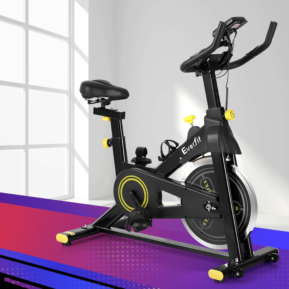 EB-B-SPIN-04-BK-145638-06 Everfit Spin Bike Exercise Bike Cardio Gym Bluetooth APP Connectable - Image 1