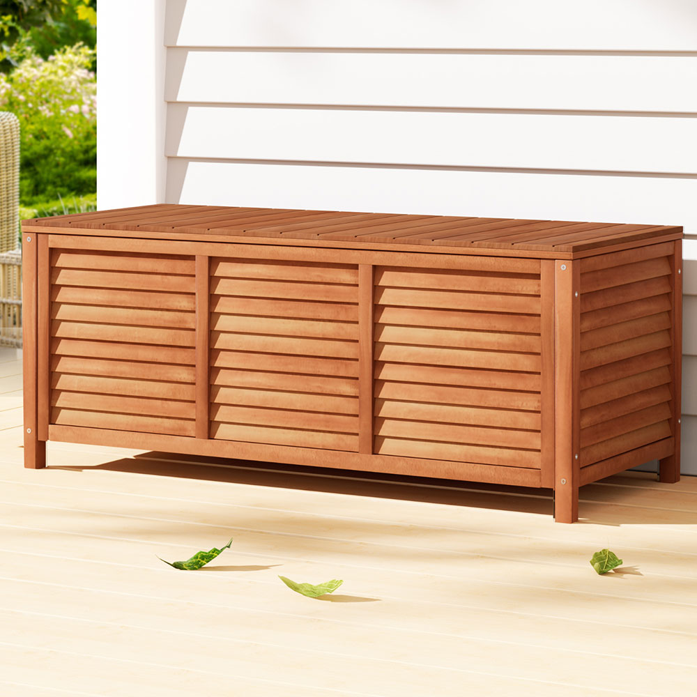 FF-WD-SB-1040-202502281630-00 Gardeon Outdoor Storage Bench Box 210L Wooden Patio Furniture Garden Chair Seat - Image 1