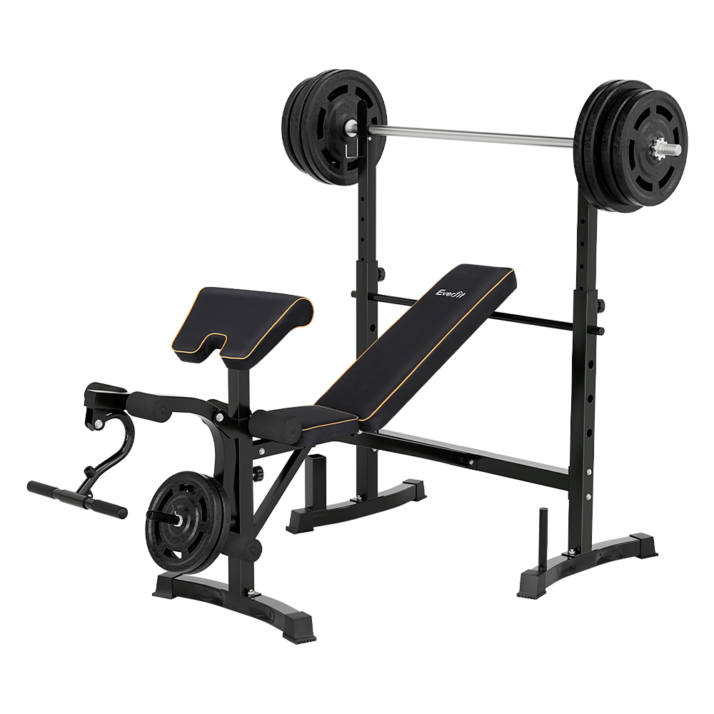 FIT-I-BENCH-10IN1-BK-139232-00 Everfit Weight Bench 10 in 1 Bench Press Home Gym Station 330kg Capacity - Image 1