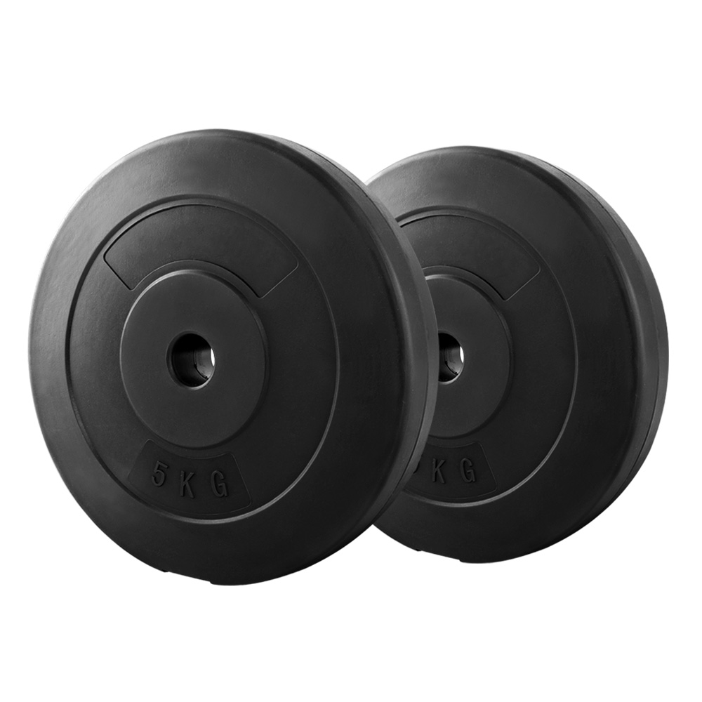 FIT-K-DB-PL-XL-202505021642-00 Everfit Weight Plates Standard 2X 5kg Barbell Plate Weight Lifting - Image 1