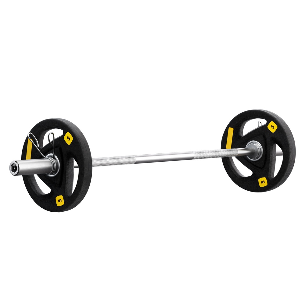 FIT-K-DB-SET-16KG-189512-00 Everfit Barbells Set 16kg 120cm Dumbbells Barbells Plate Weight Lifting Home Gym - Image 1