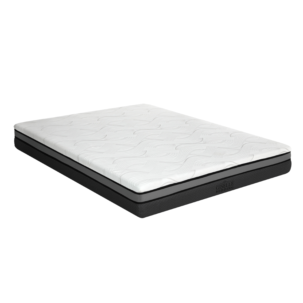FOAM-B-MFM-H025-Q-94864-00 Giselle Bedding Memory Foam Mattress Bed Cool Gel Non Spring 25cm Queen - Image 1
