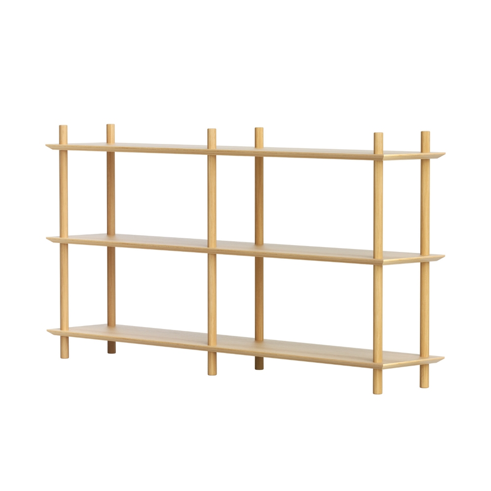 FUR-S-BSHELF-04-WD-202506271044-00 Artiss Bookshelf 3 Tiers Bookcase Display Shelves Wooden Storage Stand Rack Pine - Image 1