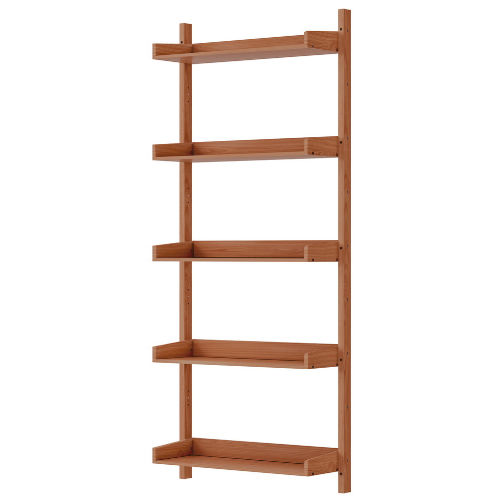 FUR-T-DSHELF-02-WD-156232-00 Artiss Bookshelf Floating Shelf CAPIZ Oak - Image 1