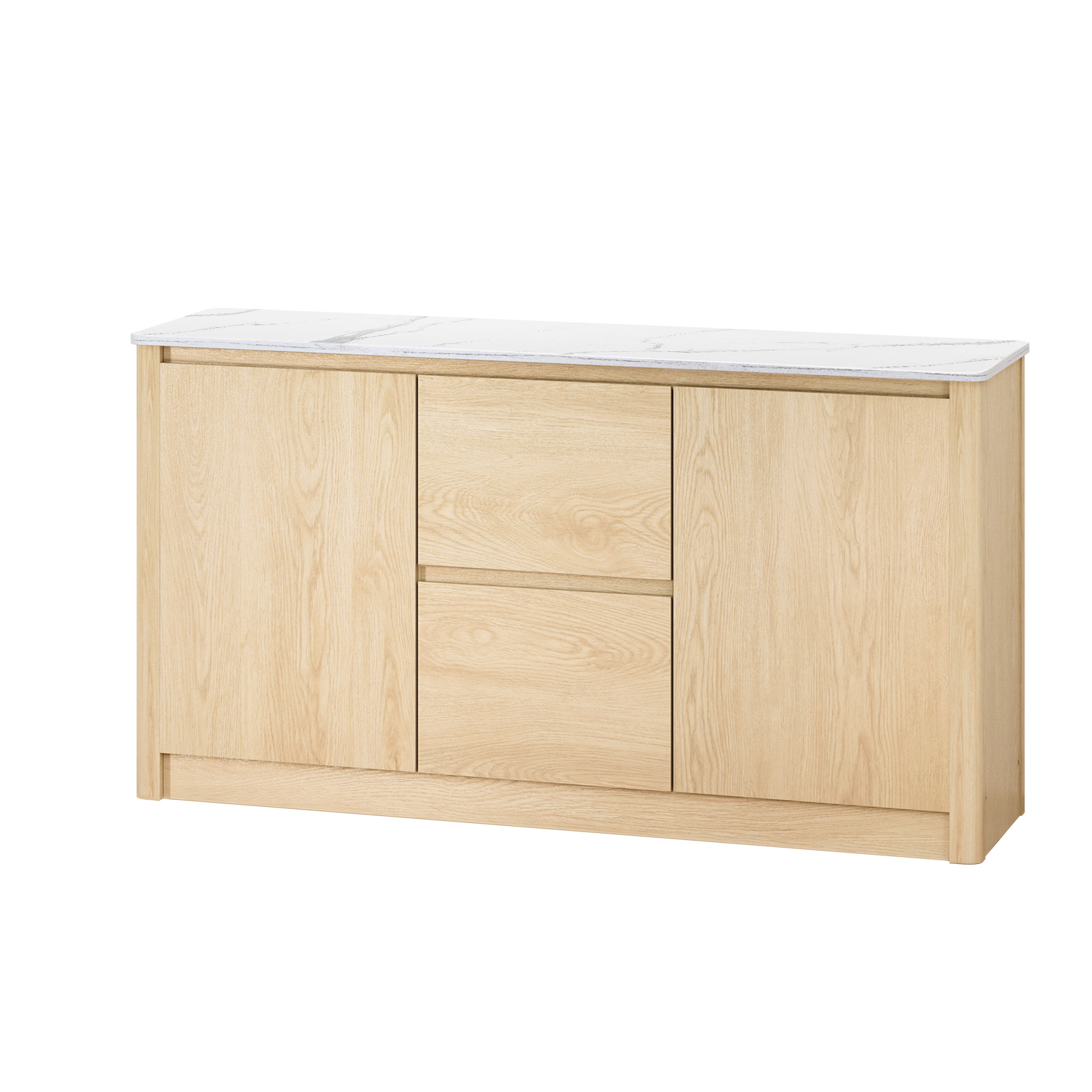 FUR-T-SID-01-WD-ABC-172449-00 Artiss Buffet Sideboard Marble Style Tabletop - Pine - Image 1