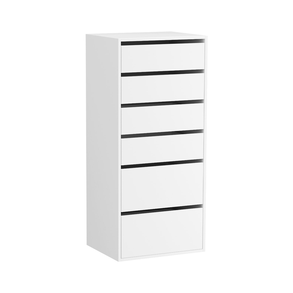 FURNI-N-CDR-6D-WH-AB-225257-00 Artiss 6 Chest of Drawers Dresser Tallboy White - Image 1
