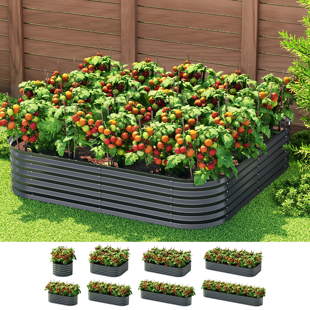 GARDEN-AG-MOD-30060-156245-05 Green Fingers Garden Bed 9 In 1 Modular Planter Box 40CM height - Image 1