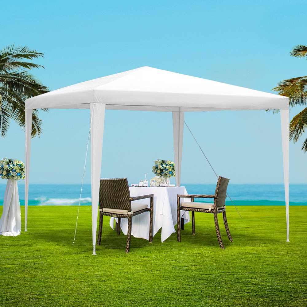 GAZEBO-WED-T-FG-3X3-WH-202502281836-00 Instahut Gazebo 3x3m Wedding Party Marquee Tent Outdoor Event Camping Canopy Shade White - Image 1