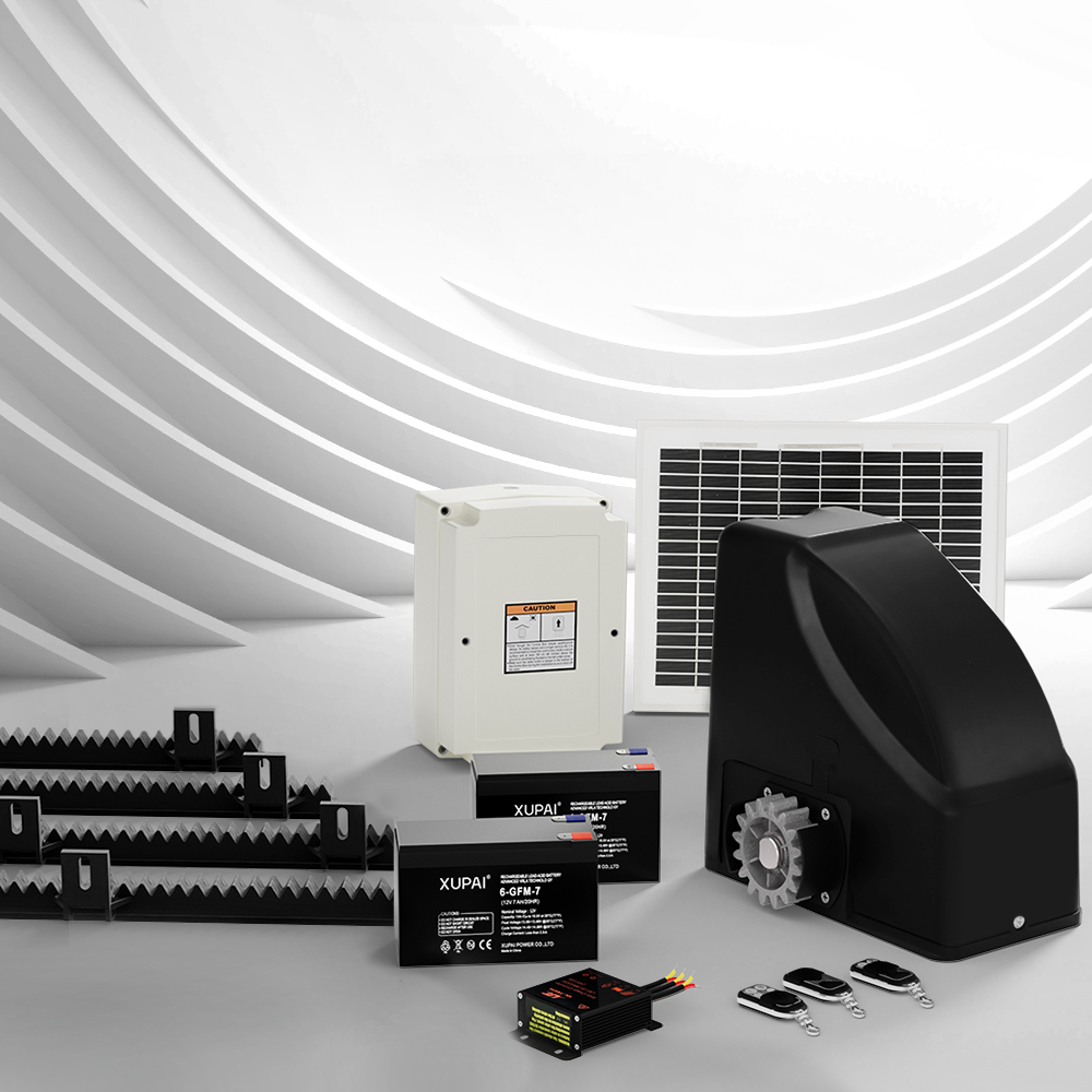 GO-SLIDE-M01-SOLAR-95243-06 Automatic Sliding Gate Opener Kit 10W Solar 4M 600KG - Image 1