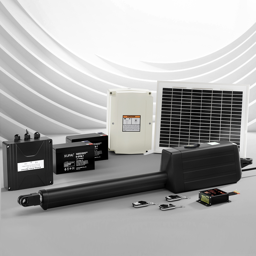 GO-SWING-M01-SOLAR-95241-06 Single Swing Gate Opener 10W Solar Power Automatic Electric - Image 1