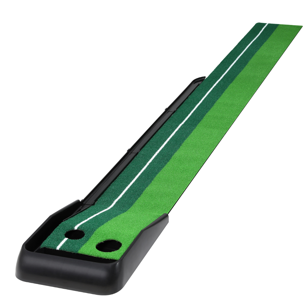 GOLF-A-MAT-BK-65371-00 Everfit 3M Golf Putting Practice Mat Auto Return Putter Indoor Outdoor Training - Image 1
