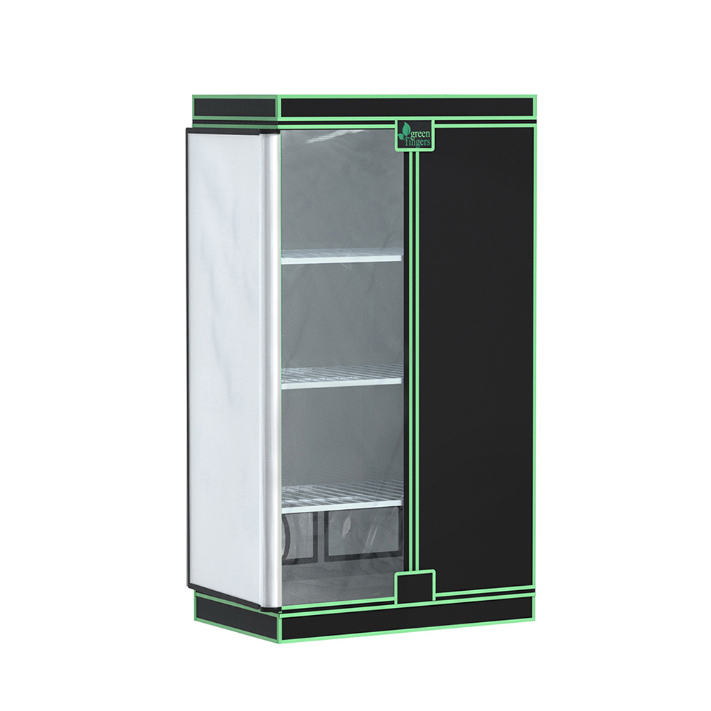 GT-D-100X60X180-BK-145655-00 Green Fingers Grow Tent 100x60x180cm 4 Tiers Kits Hydroponics Indoor Grow System - Image 1