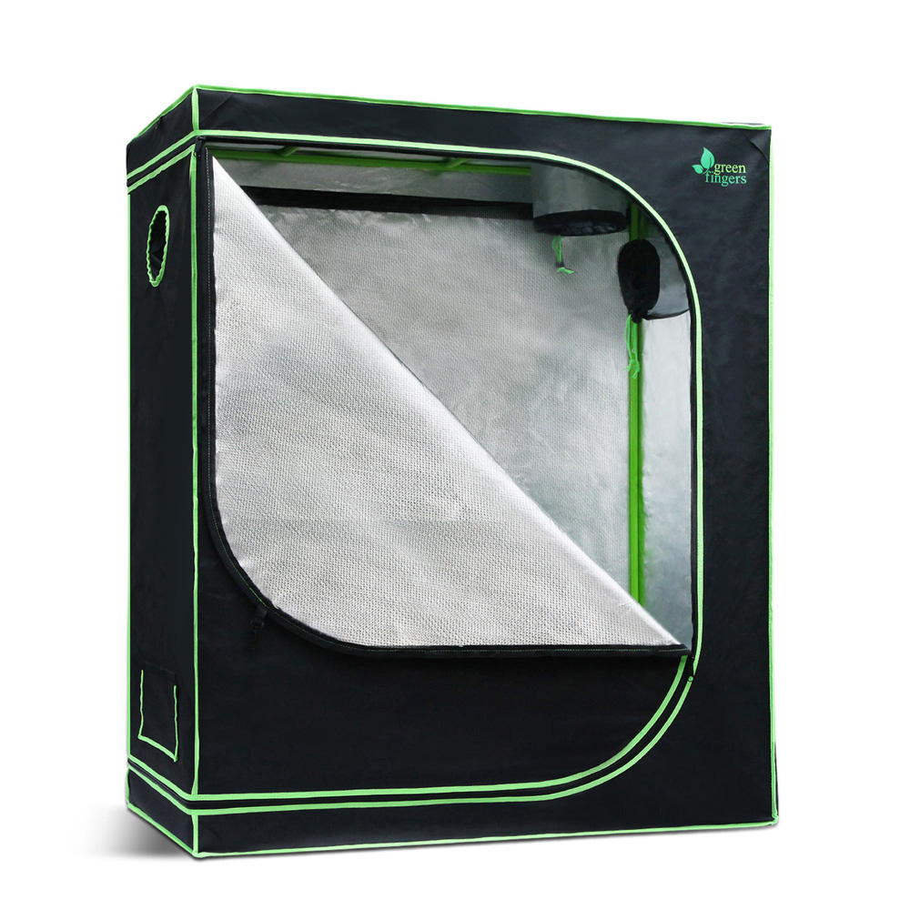 GT-D-120X60X150-00 Green Fingers Grow Tent 120x60x150CM Hydroponics Kit Indoor Plant Room System - Image 1