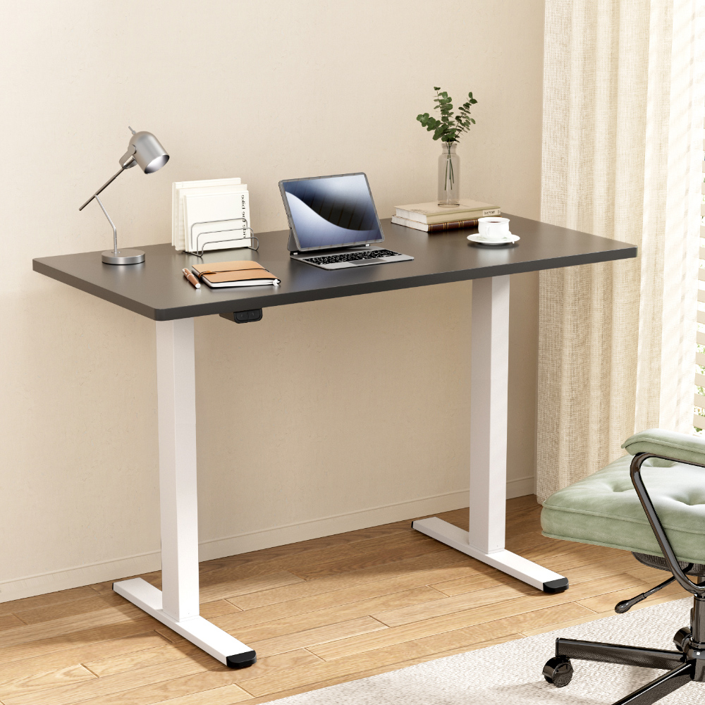 HASD-268-WHDF-BKDB-140-202502281044-00 Artiss Standing Desk Motorised Dual Motor 140CM Black - Image 1