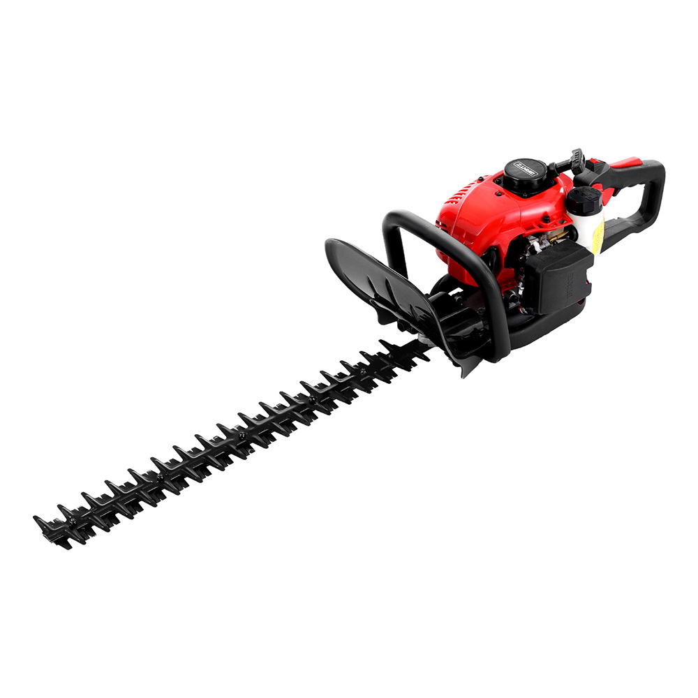 HT-26CC-24IN-RDBK-187649-00 Giantz 25.4CC Petrol Hedge Trimmer 24" Dual Blade Tree Grass Garden Tool - Image 1