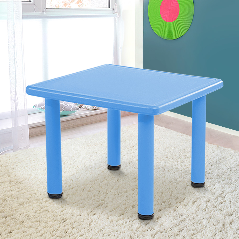KPF-TABLE-60-BU-202502281150-00 Keezi Kids Table Plastic Square Activity Study Desk 60X60CM - Image 1
