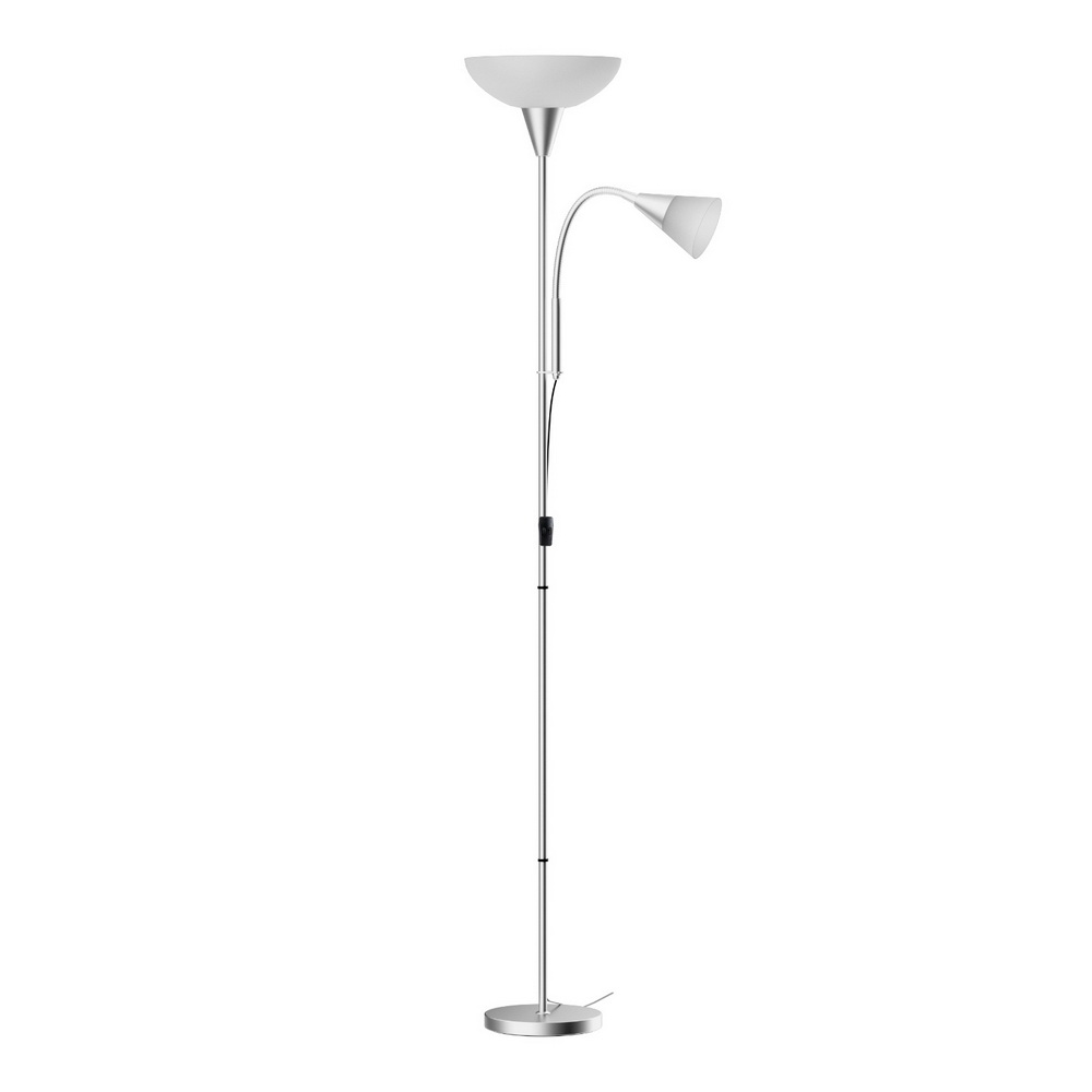 LAMP-FLOOR-SF-1171-SL-191880-00 Artiss Floor Lamp Mother and Child Modern Home Living Room Office Reading Silver - Image 1