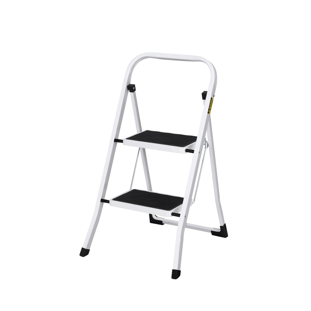 LD-STEEL-2STEP-167863-00 Giantz 2 Step Ladder Multi-Purpose Folding Steel Light Weight Platform - Image 1