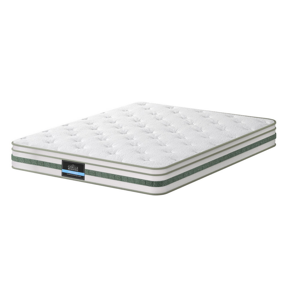 MATTRESS-B-MINT-20-Q-202506191528-00 20cm Giselle Mattress Queen Green Tea Mattresses - Image 1