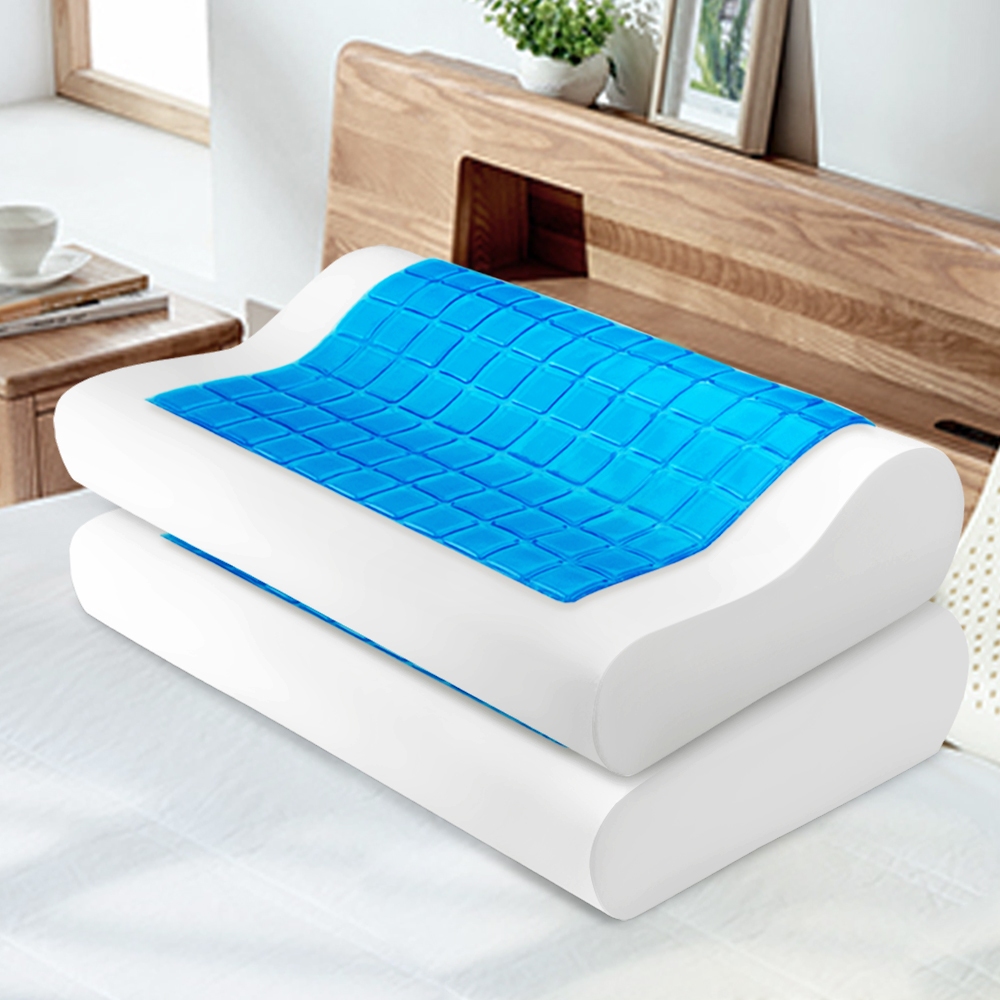 MATTRESS-CON-PILLOW-GELX2-202502281432-00 Giselle Bedding Contour Pillow Cool Gel Twin Pack - Image 1