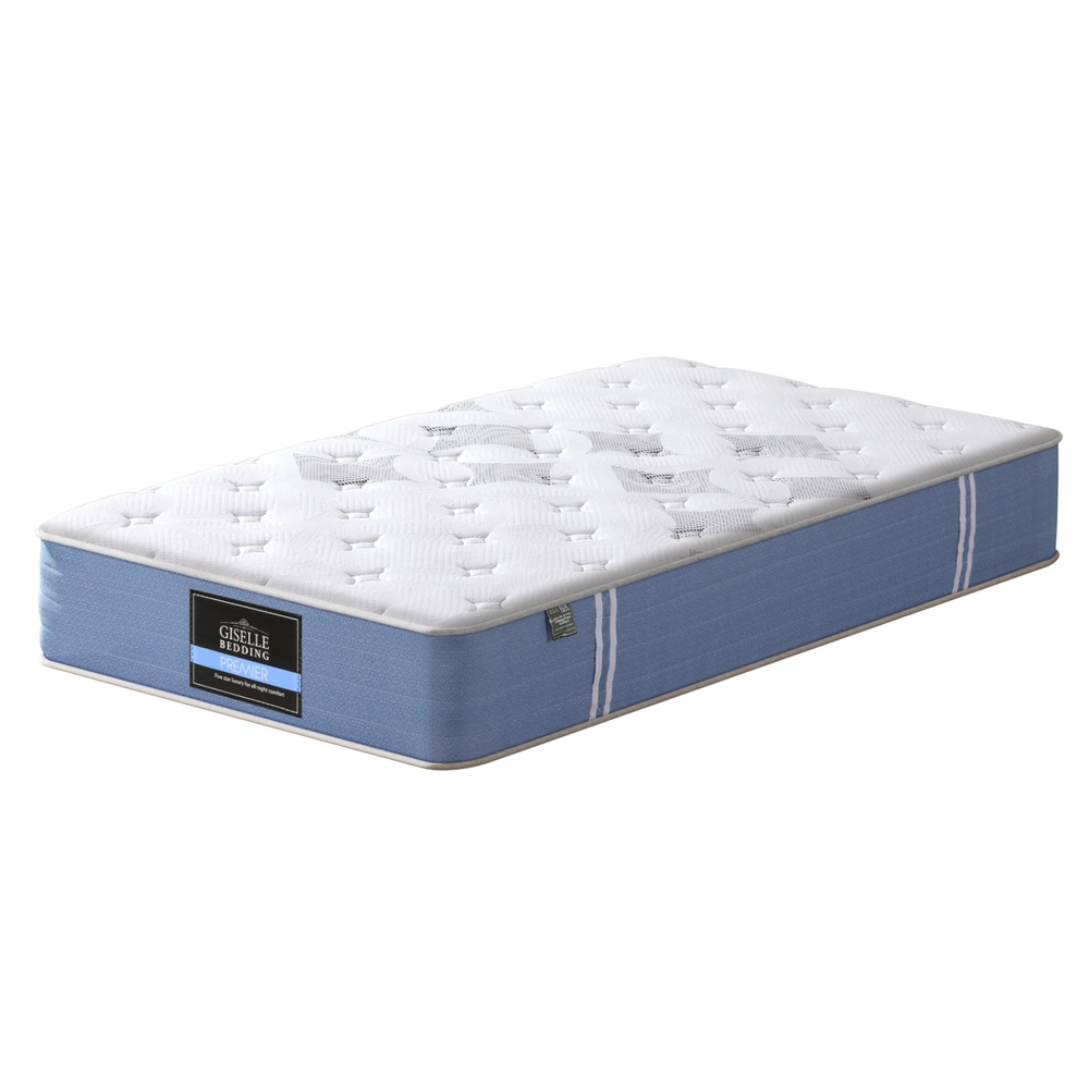 MATTRESS-E-SNOW-25-KS-202505201616-00 25cm Giselle Mattress King Single Bed Pocket Spring Mattresses - Image 1