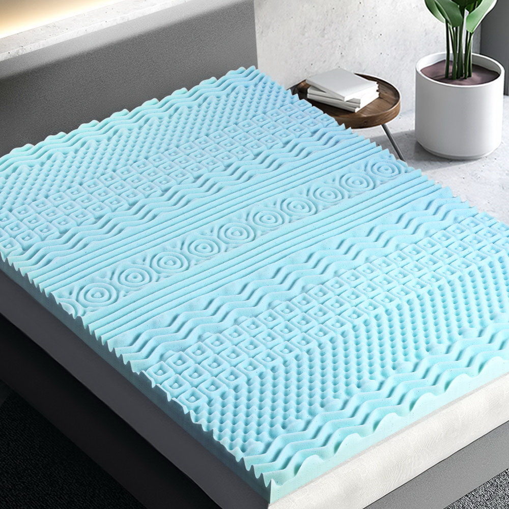 MATTRESS-TOP-11Z-8-BL-S-202502281414-00 Giselle Bedding Memory Foam Mattress Topper 11-Zone 8cm Single - Image 1