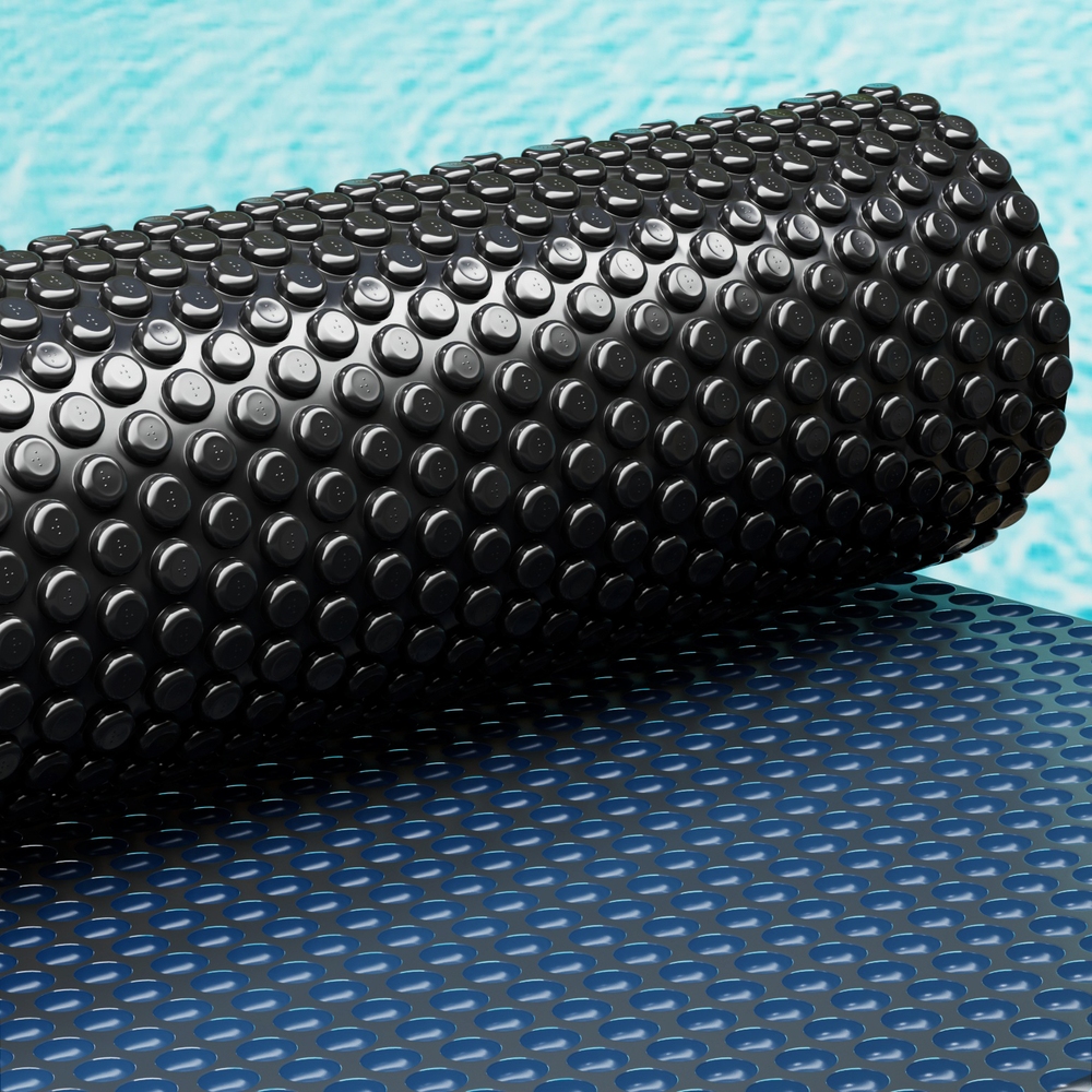 PC-95X50-L-BK-BL-190306-06 Aqua Buddy Pool Cover 600 Micron 9.5x5m Swimming Pool Solar Blanket Blue Black - Image 1