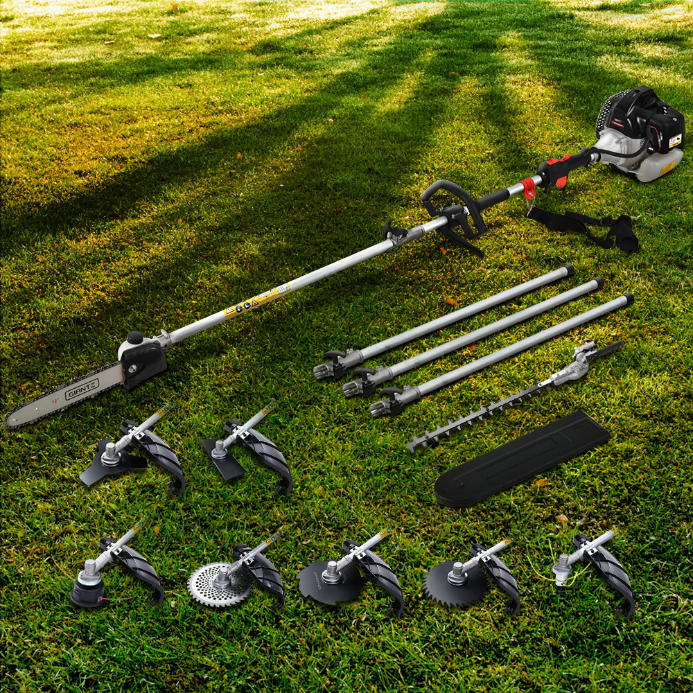 PCAW-SXFV-BK2C-GSAW-54371-06 Giantz Pole Chainsaw Hedge Trimmer Brush Cutter Whipper Snipper 9 IN 1 MultiTool - Image 1