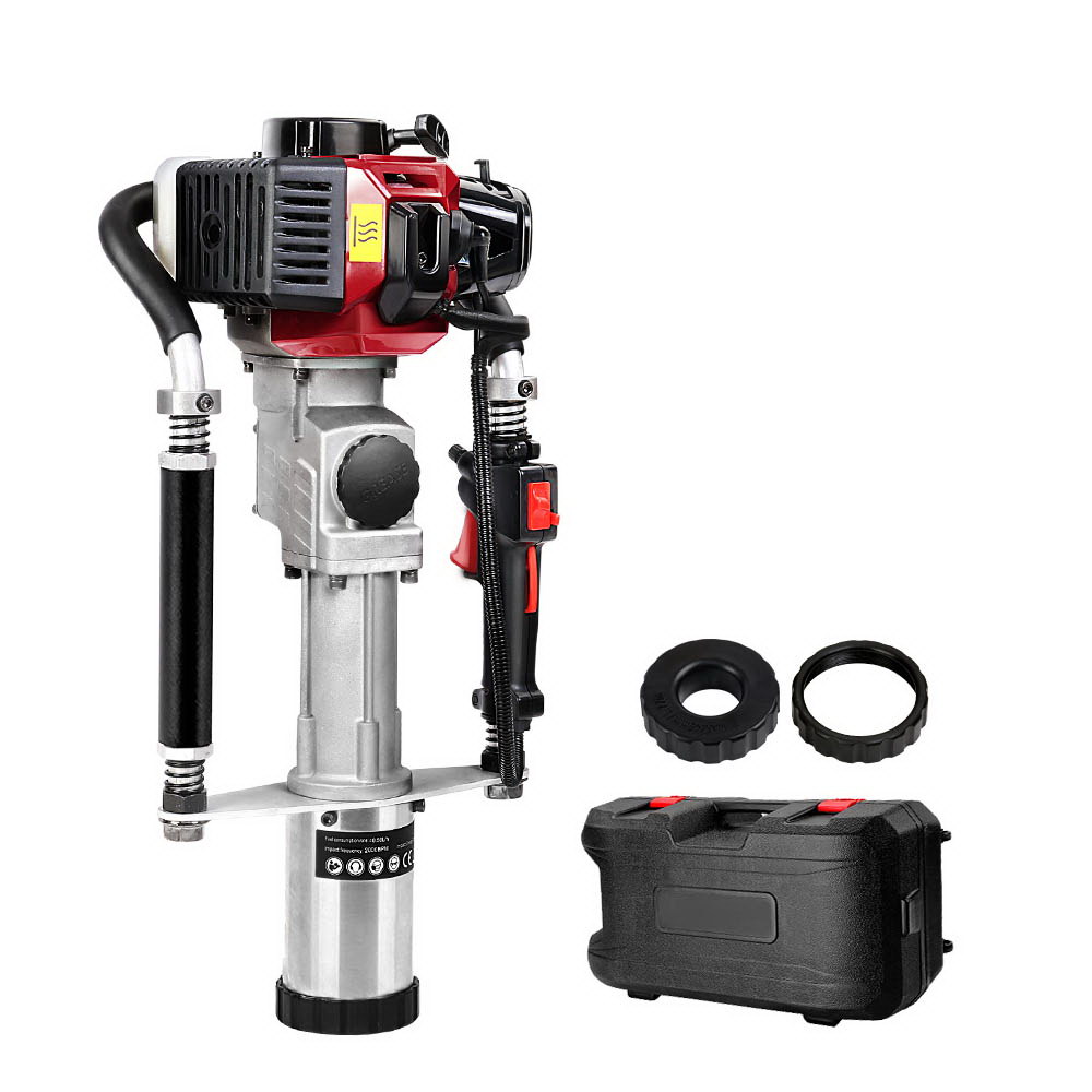 PDRIVER-FORT-2S-OR-00 Giantz Petrol Post Driver 2-Stroke 55CC Rammer Pile Star Picket Fence Hole Red - Image 1