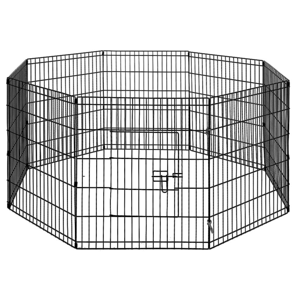 PET-DOGPLAYPEN-30-00 i.Pet 30" 8 Panel Dog Playpen Pet Fence Exercise Cage Enclosure Play Pen - Image 1