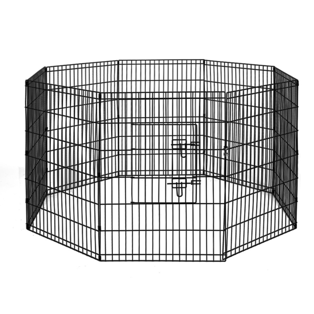 PET-DOGPLAYPEN-36X2-00 i.Pet 2x36" 8 Panel Dog Playpen Pet Fence Exercise Cage Enclosure Play Pen - Image 1