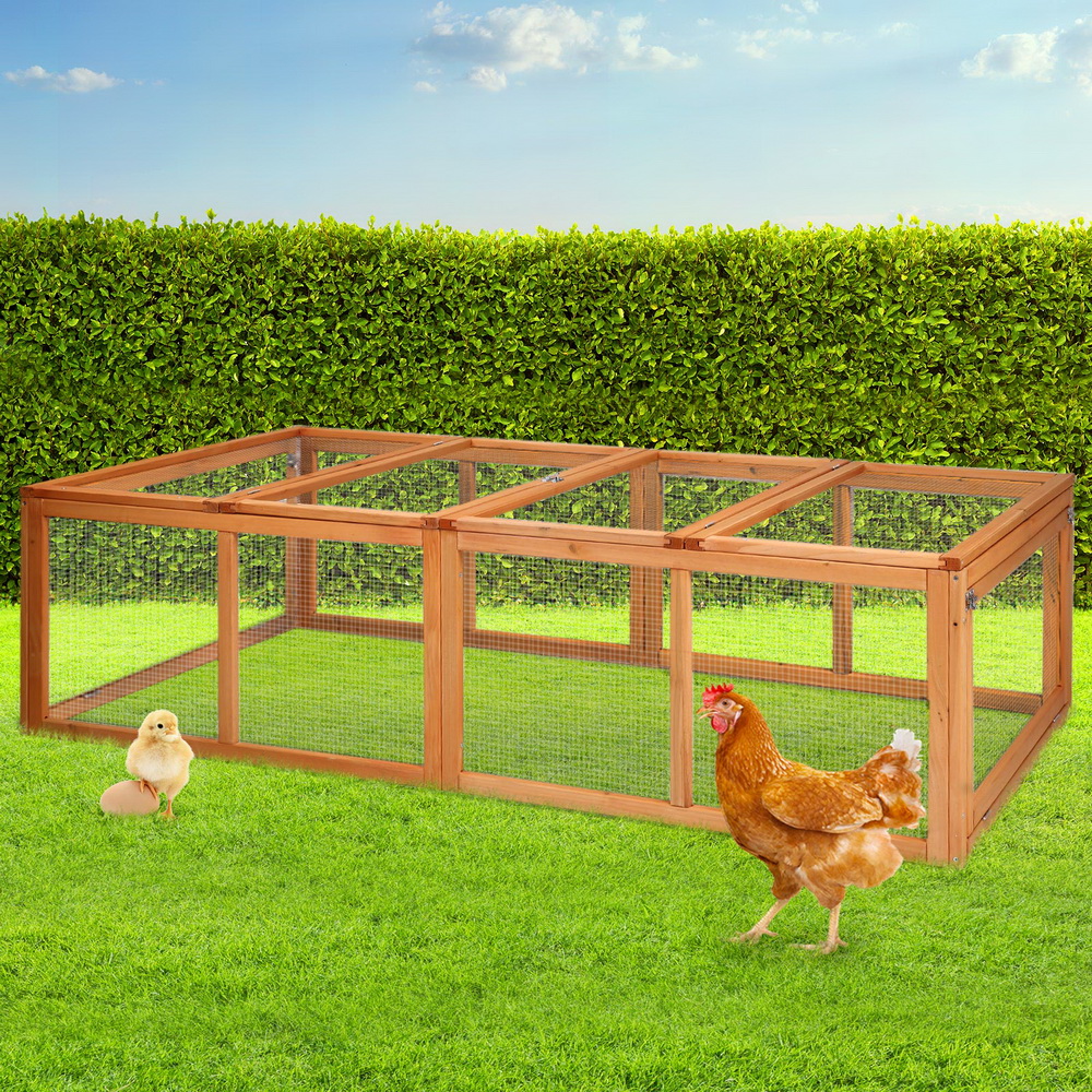 PET-GT-RR-4-202502281812-00 i.Pet Chicken Coop Rabbit Hutch 180cm Extra Large Wooden Chicken House Run XL Hen Cage - Image 1