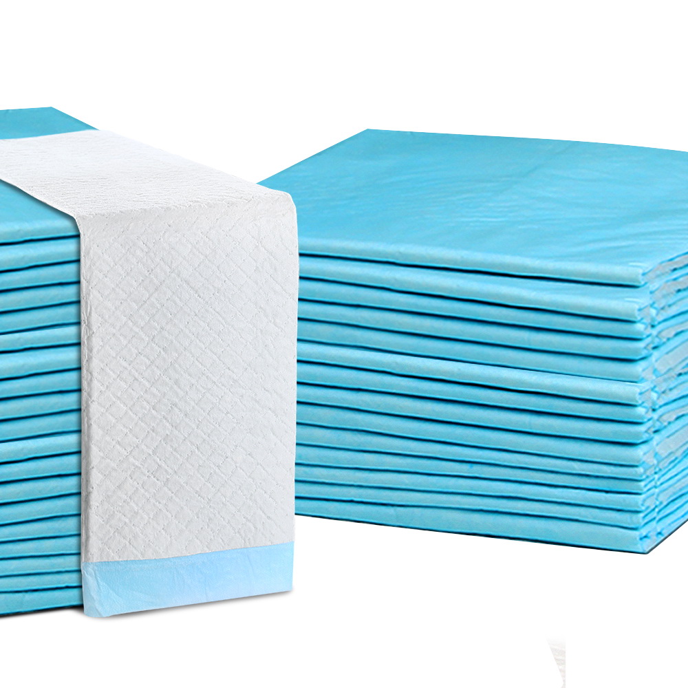 PET-PAD-BL-400-00 i.Pet Pet Training Pads 400pcs 60x60cm Puppy Dog Toilet Pee Indoor Super Absorbent Blue - Image 1
