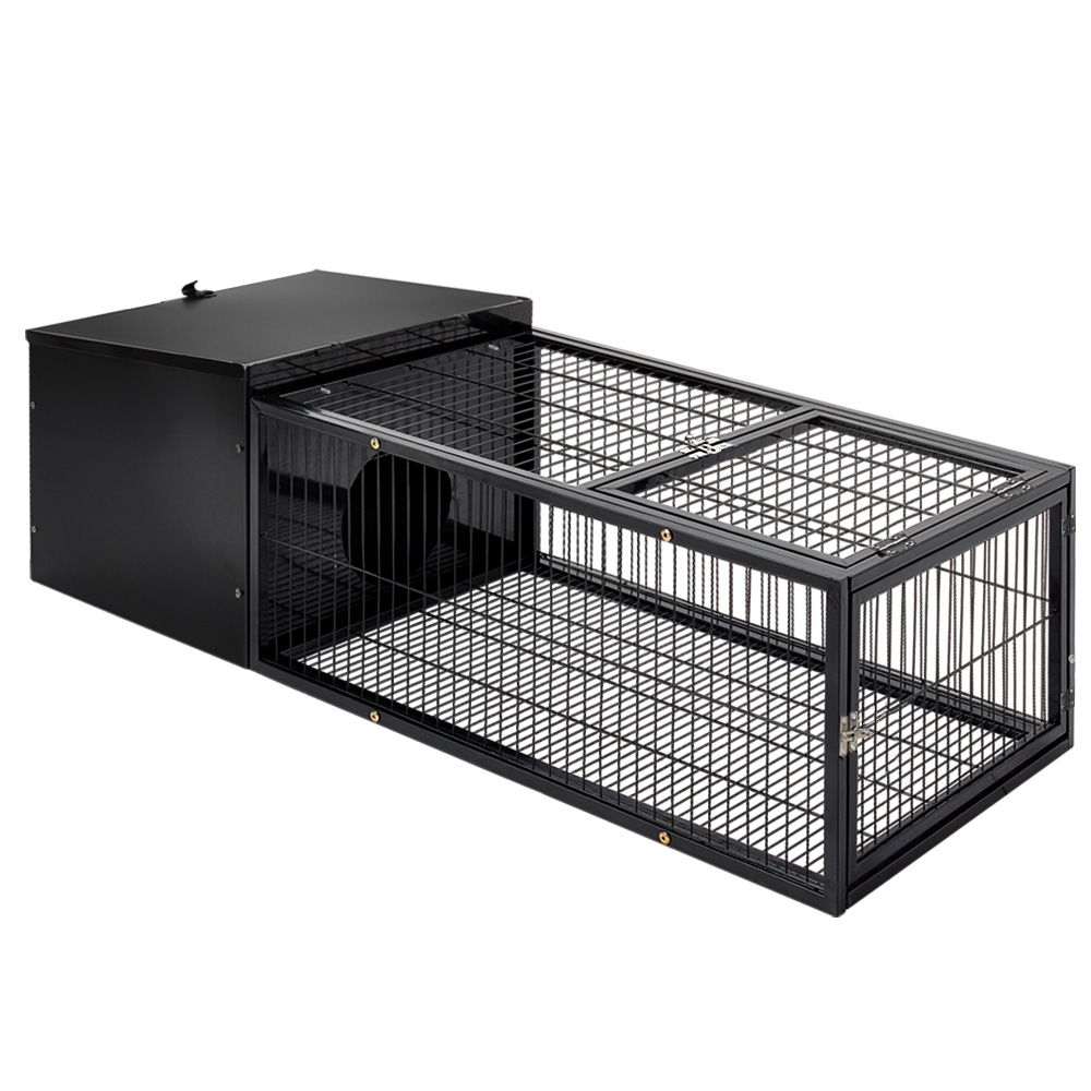 PET-RAB-CAGE-L120-00 i.Pet Rabbit Cage 122x52cm Hutch Enclosure Carrier Metal - Image 1