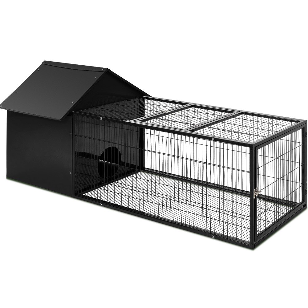 PET-RAB-CAGE-L160-00 i.Pet Rabbit Cage Hutch 162x60cm Enclosure Metal - Image 1
