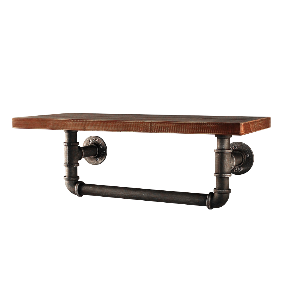 PIPE-61-1LVL-RACK-00 Artiss Floating DIY Pipe Shelf - IVES - Image 1