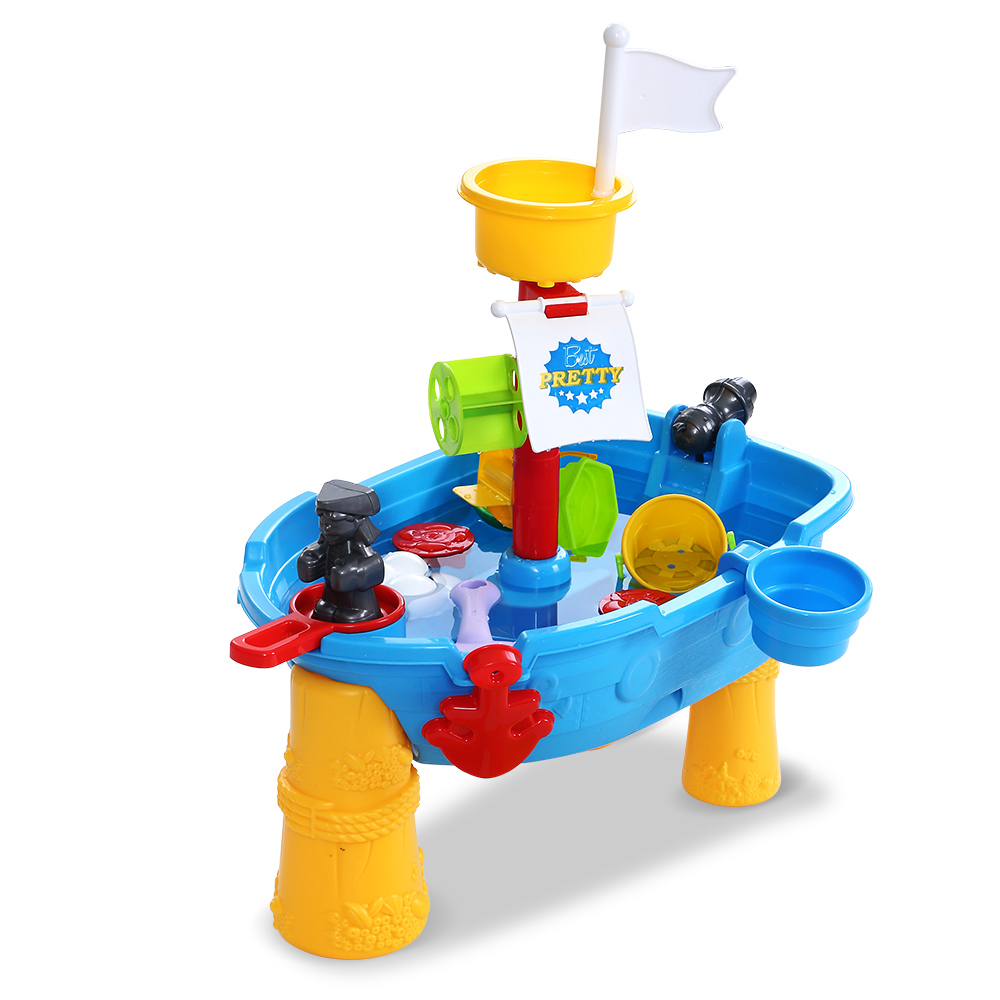 PLAY-MARINE-BU-00 Keezi Kids Sandpit Pretend Play Set Outdoor Toys Water Table Activity Play Set - Image 1